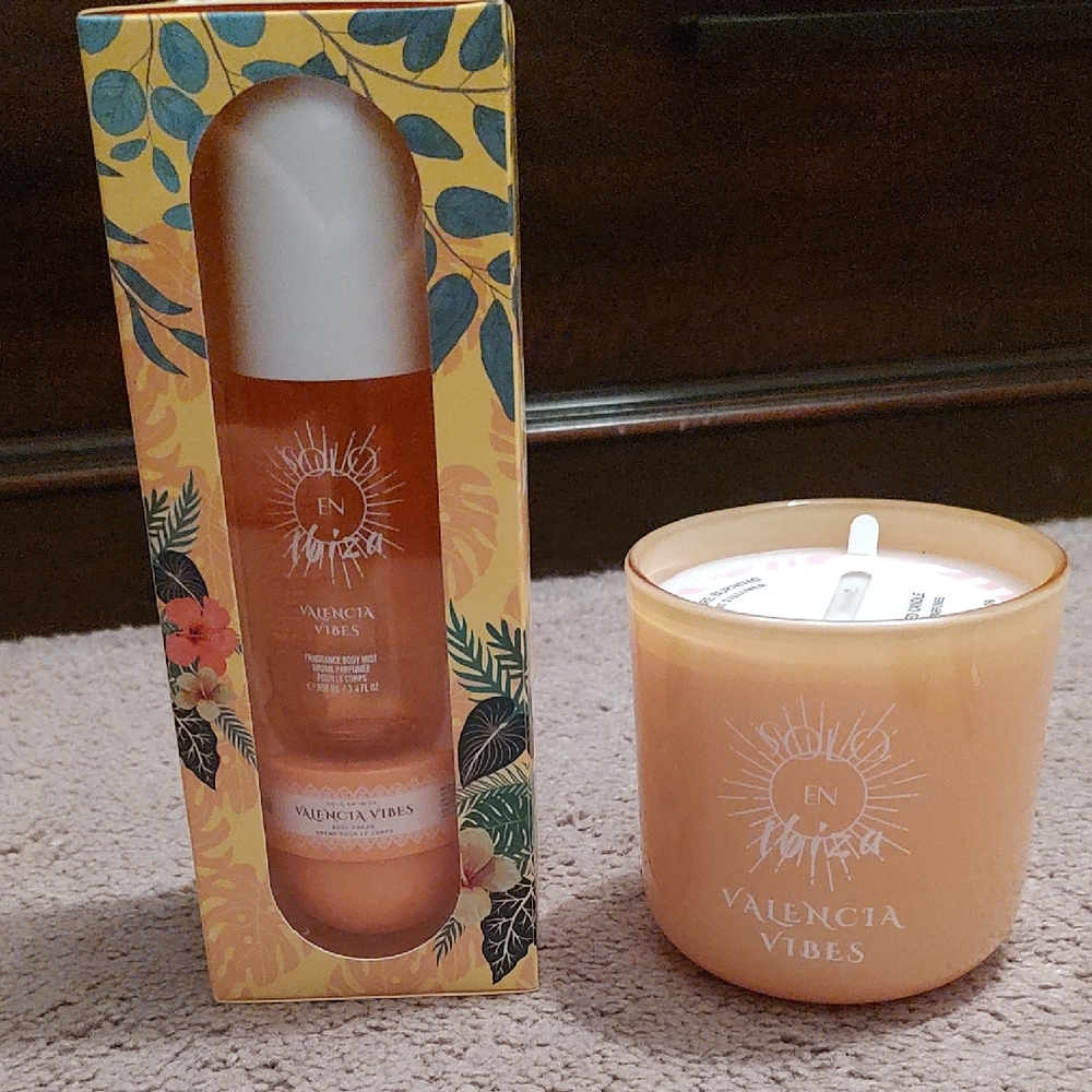 Valencia Vibes Body Spray Lotion and Candle Set